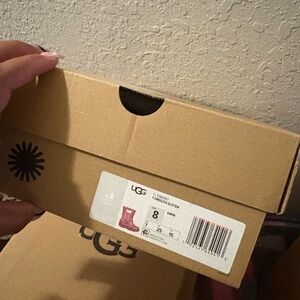 UGG Kids Pink Rain Boots